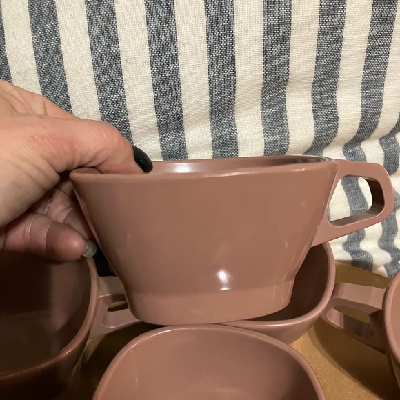 Vintage Set of 8 cups, Sugar, and Creamer Melmac Harmony House - Picture 2 of 7